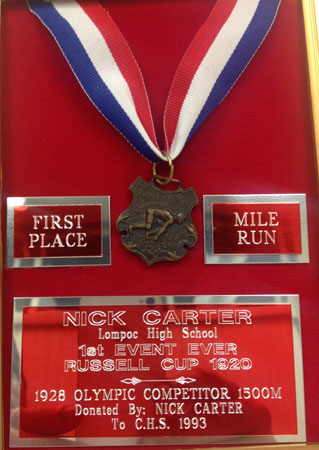 Nick Carter medal